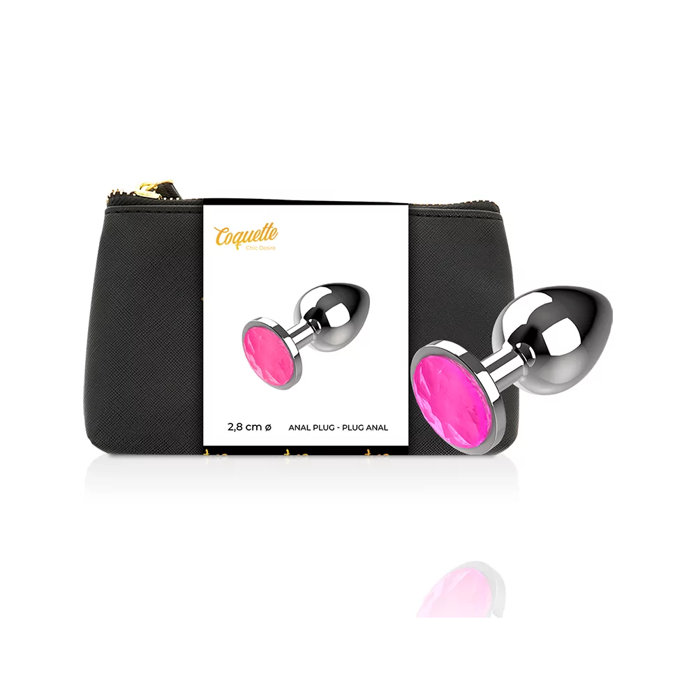 COQUETTE ANAL PLUG METAL PINK SIZE S 2.7X 8CM