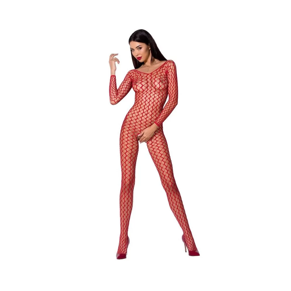 PASSION WOMAN BS068 BODYSTOCKING - BLACK ONE SIZE