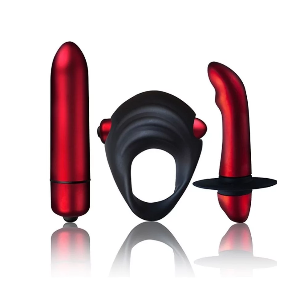 ROCKS OFF TRULY YOURS-RED TEMPTATION SET FOR COUPLES