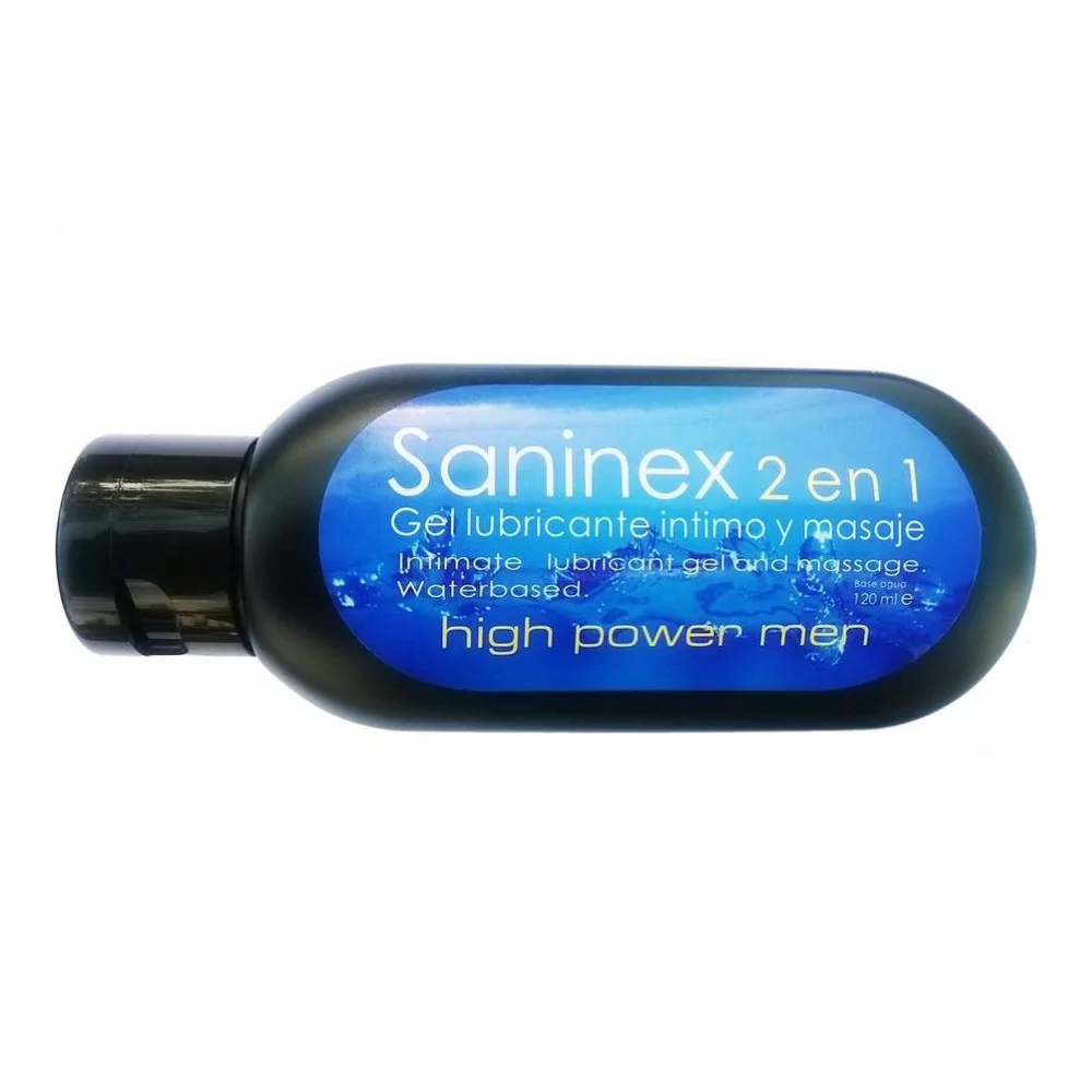SANINEX 2 EN 1 LUBRICANTE INTIMO Y MASAJE HIGH POWER MEN - SANINEX OILS/LUBES