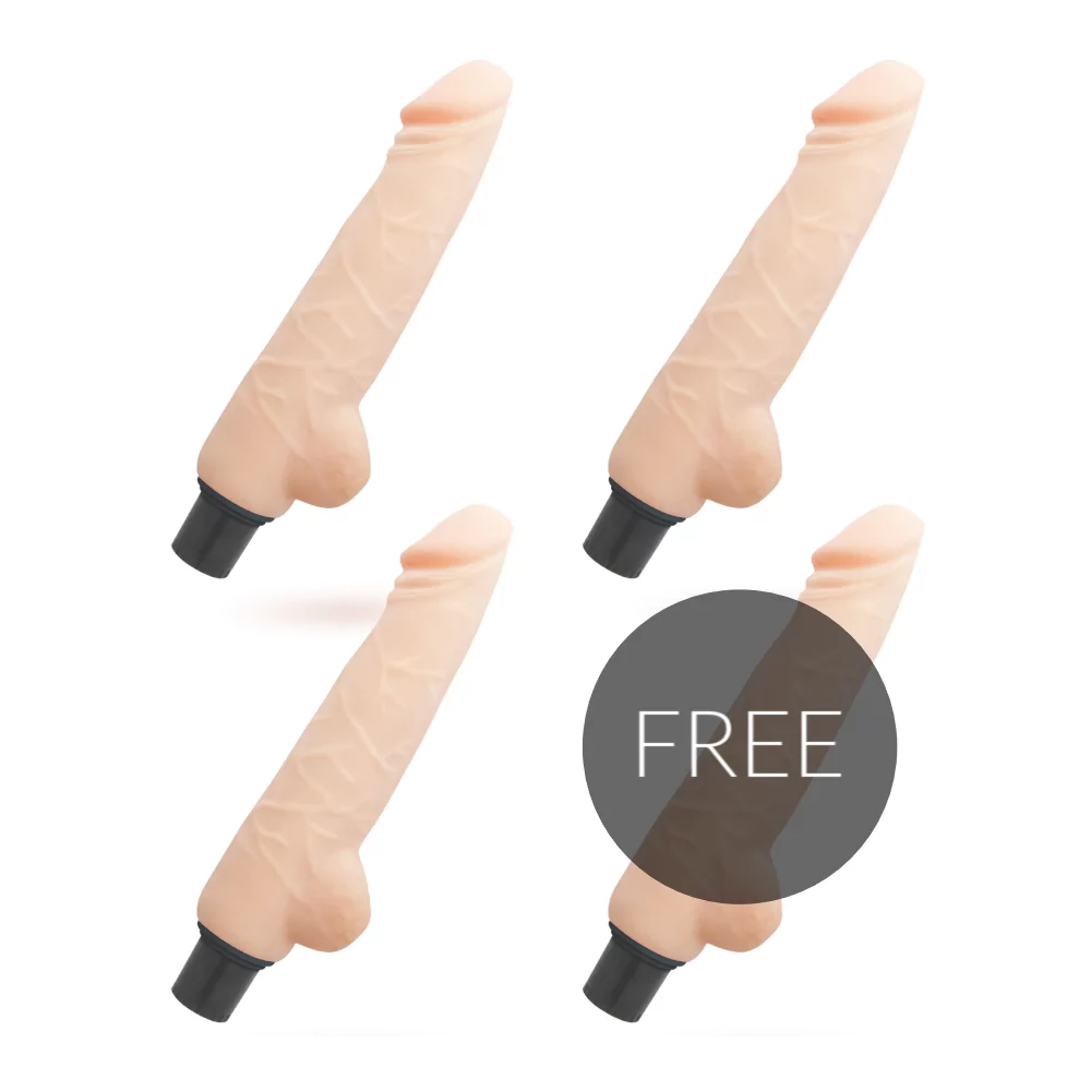 LOVECLONE HARALD  SELF LUBRICATION DONG FLESH 24CM 3 + 1 FREE