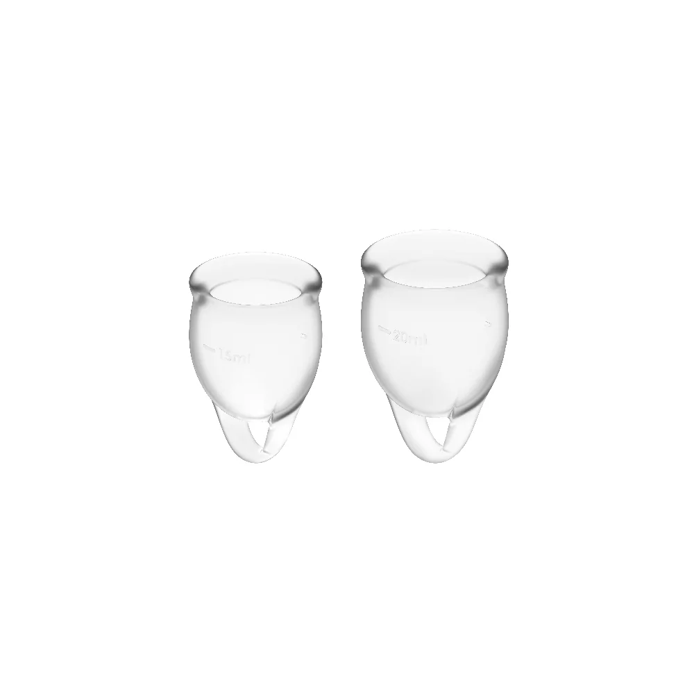 SATISFYER FEEL CONFIDENT MENSTRUAL CUP CLEAR  15+20ML