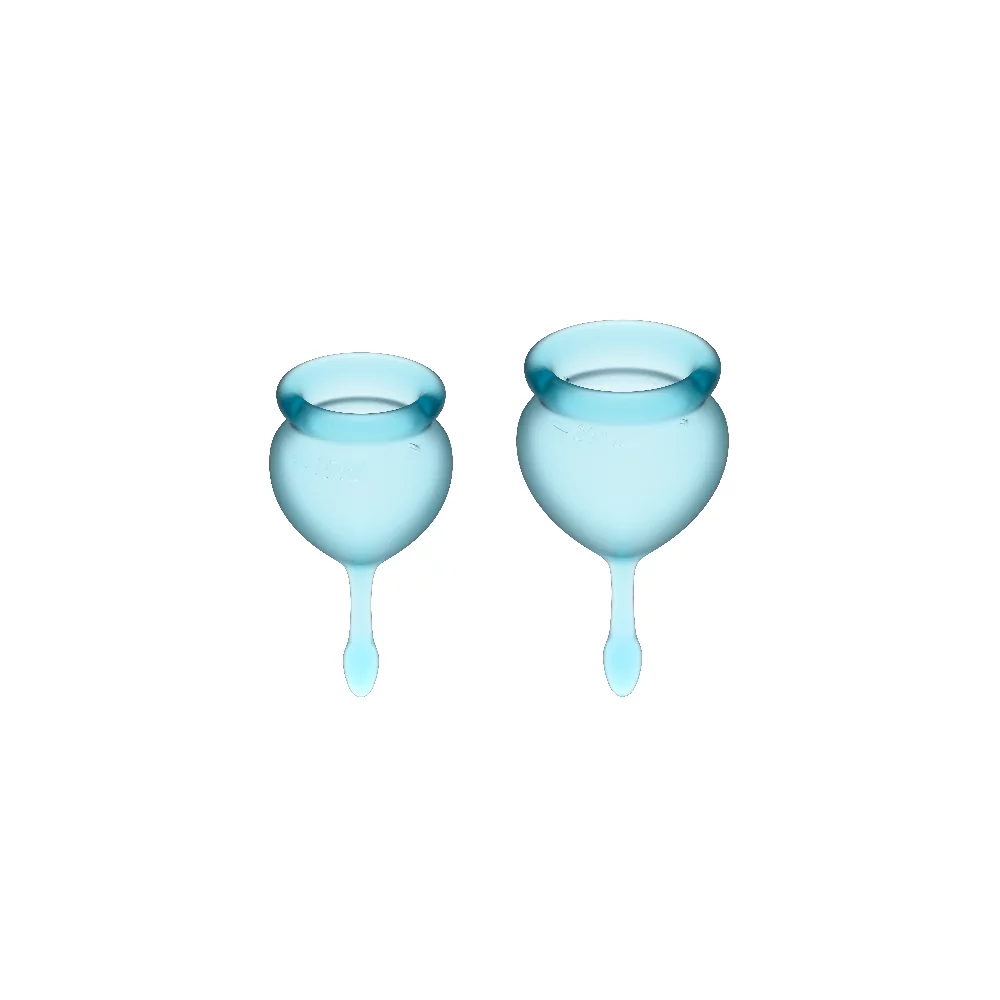 SATISFYER FEEL GOOD MENSTRUAL CUP LIGHT BLUE  15+20ML