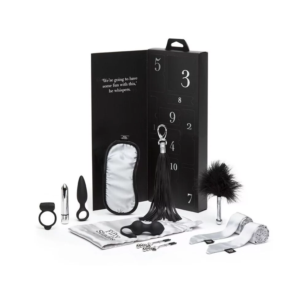 FIFTY SHADES OF GREY PLEASURE OVERLOAD 10 DAYS OF PLAY COUPLES KIT