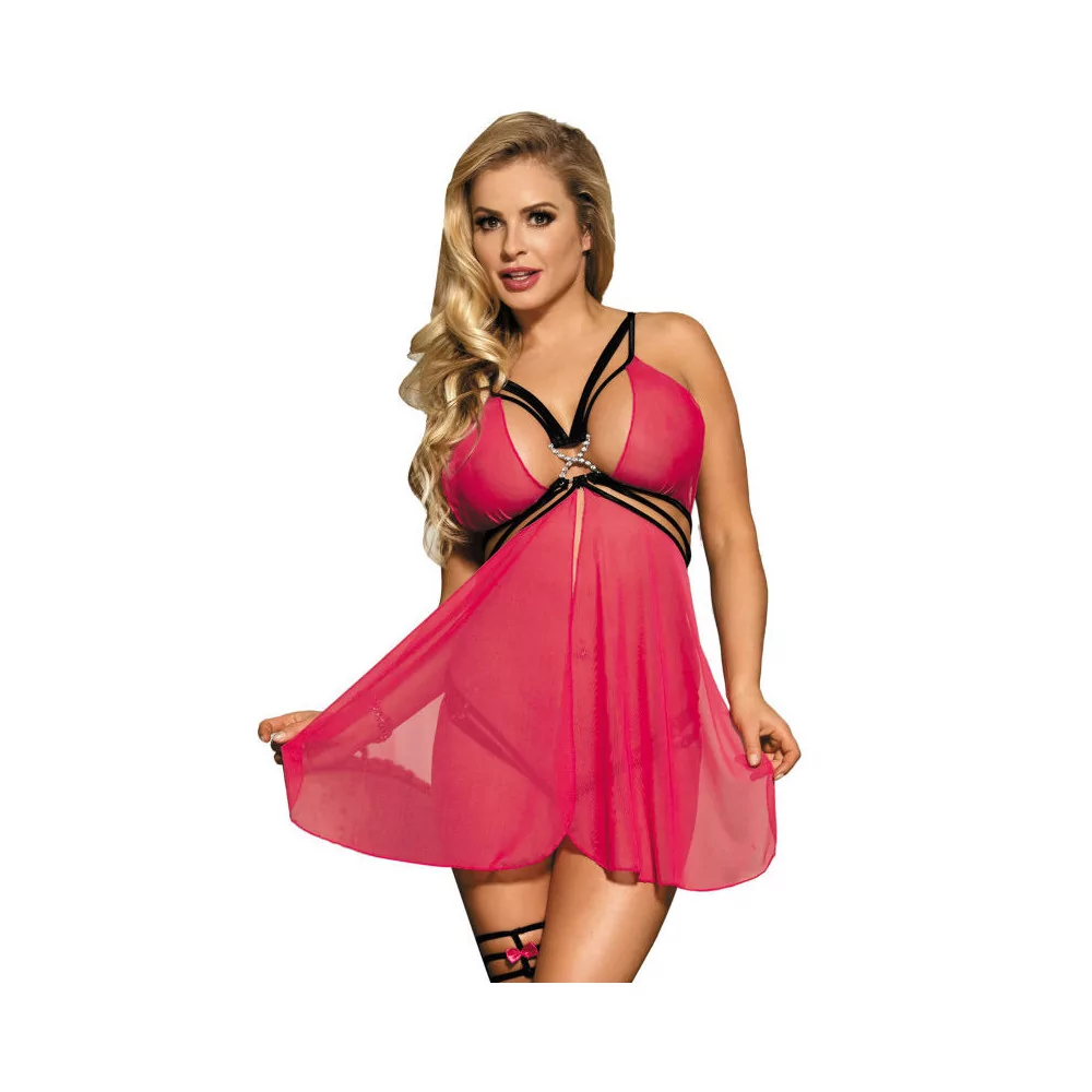 SUBBLIME UNCOVERED BACK PINK BABYDOLL S/M