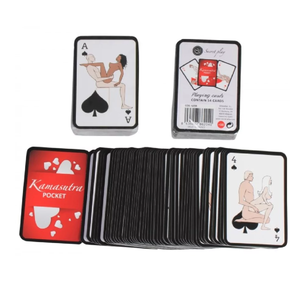 SECRETPLAY  POCKET KAMASUTRA PLAYING CARDS I ES/EN/PT/IT/FR/DE