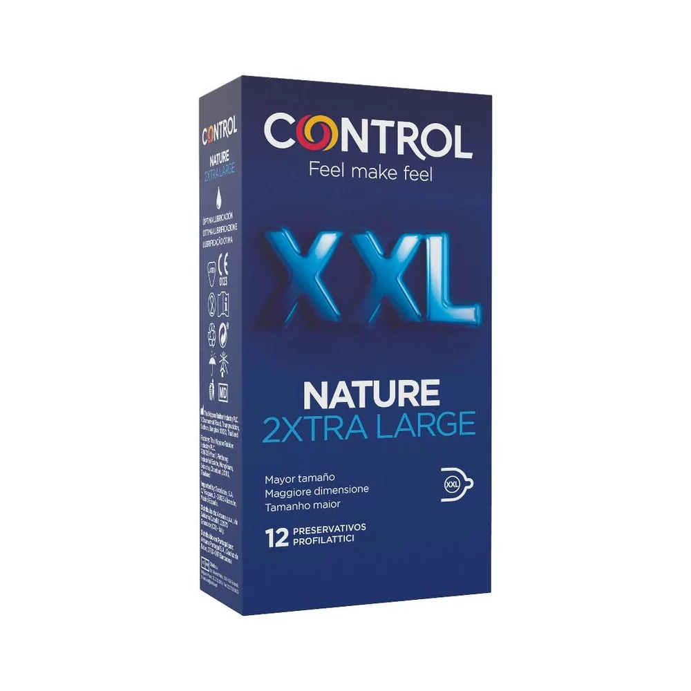 CONTROL NATURE 2XTRA LARGE XXL CONDOMS - 12 UNITS