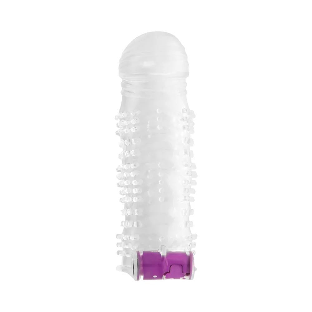 OHMAMA TEXTURED PENIS SLEEVE WITH VIBRATING BULLET