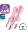 SATISFYER AIR PUMP BOOTY 5+ INFLATABLE ANAL VIBRATOR - PINK