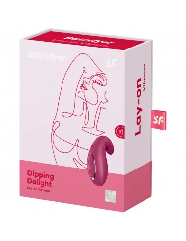 SATISFYER DIPPING DELIGHT LAY-ON VIBRATOR - BLUE