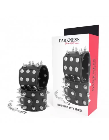 DARKNESS  KULLS AND BONES HANDCUFFS WITH SPIKES