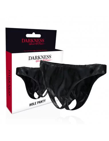 DARKNESS OPEN CROTHLESS PANTIES ONE SIZE