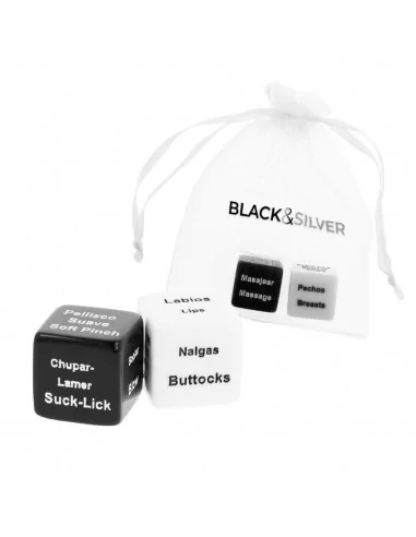 BLACK&SILVER DICE FOR COUPLES ES/EN