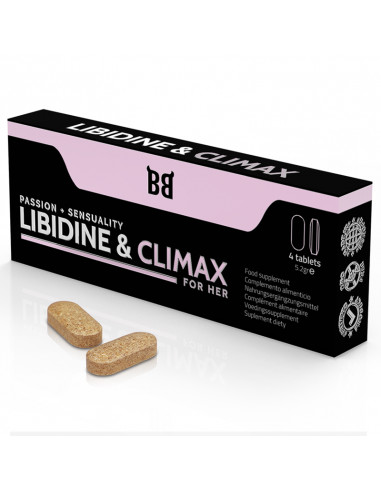 BLACKBULL BY SPARTAN - LIBIDINE & CLIMAX PASSION + SENSUALITY FOR HER 4 TABLETS