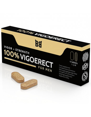 BLACKBULL BY SPARTAN - 100% VIGOERECT VIGOR + STRENGTH FOR MEN 4 TABLETS
