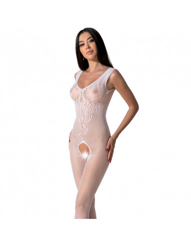 PASSION - BS098 BODYSTOCKING WHITE ONE SIZE