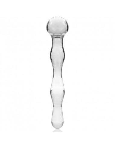 NEBULA SERIES BY IBIZA - MODEL 13 DILDO BOROSILICATE GLASS 18 X 3.5 CM CLEAR